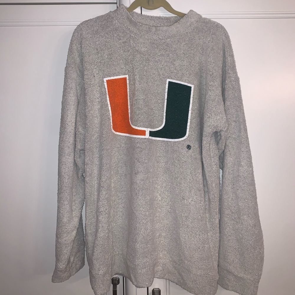 University of Miami oversized sweatshirt